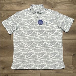 Tailorbyrd Gray Camouflage Polo Shirt